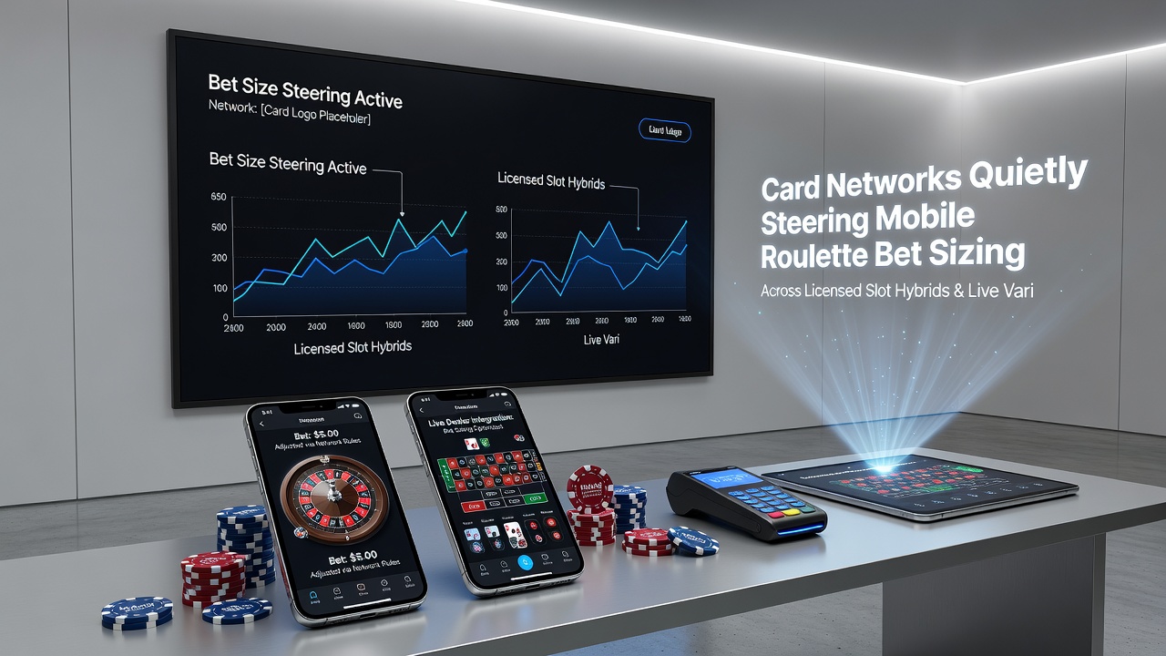 Live dealer roulette table on mobile device with network-adjusted bet limits displayed