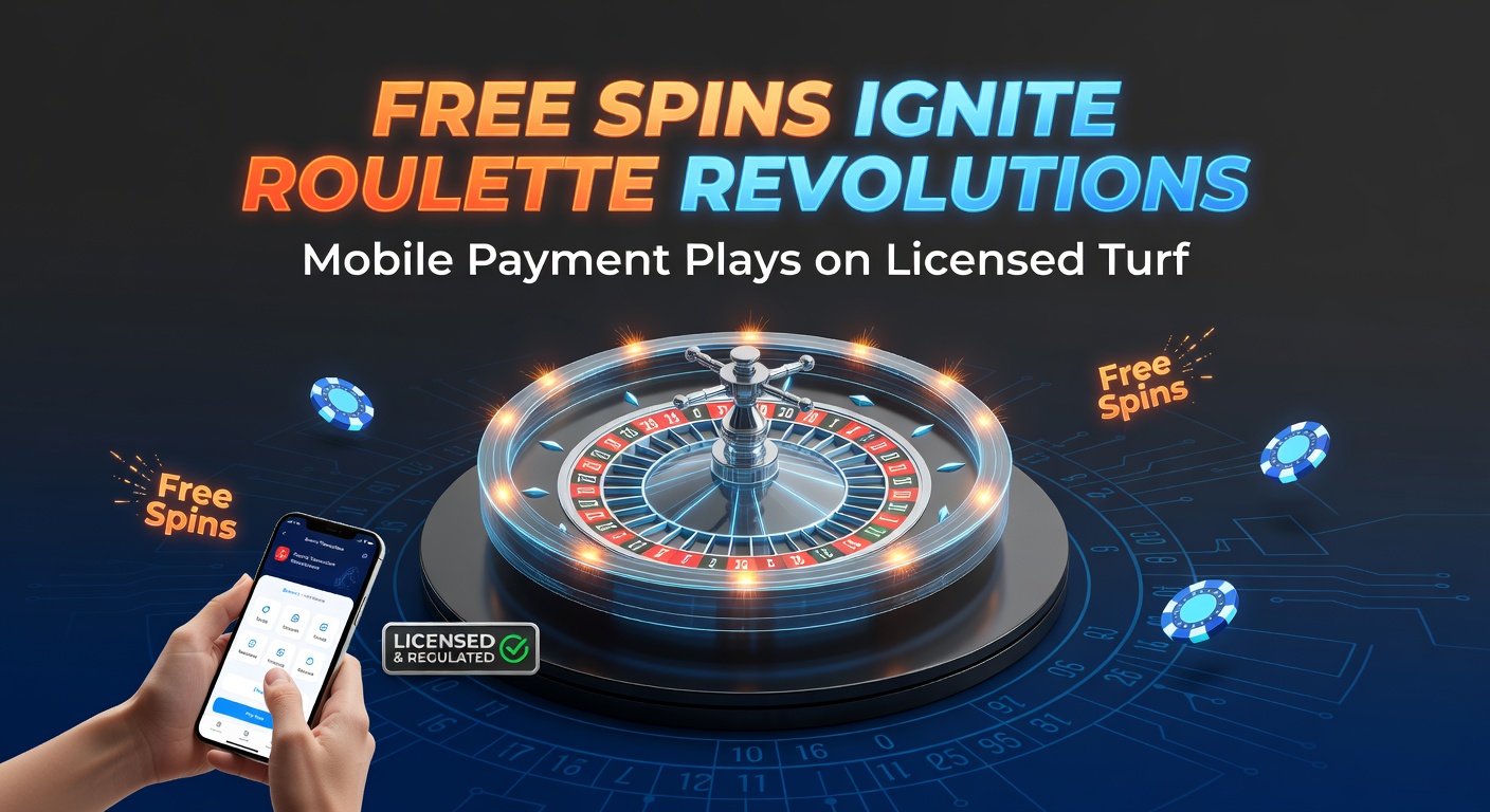 Mobile phone screen showing roulette game with free spins bonus activated and payment confirmation via digital wallet