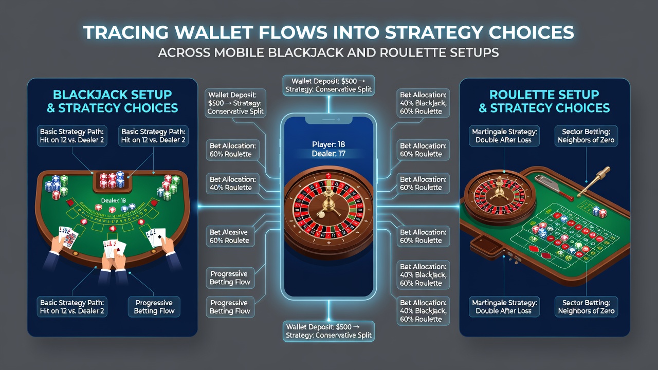 Detailed view of roulette table interface on mobile device showing bet placement zones alongside transaction history panel